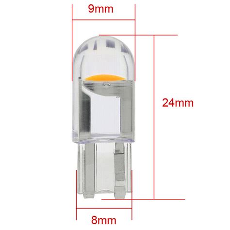 20x T10 LED COB W5W 168 12v Car Side Interior Dome Reading Map Light