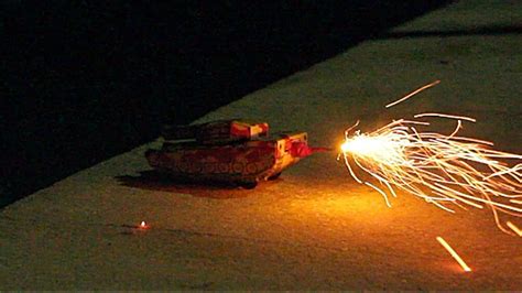 Brave Firework Tank Ventures Into The Sea Drives On Water Youtube