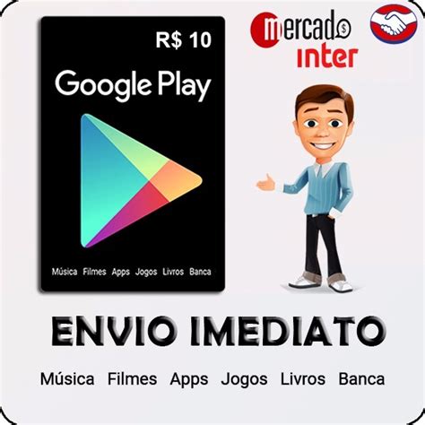 Cart O Google Play Store Gift Card R Reais Br Android R Em