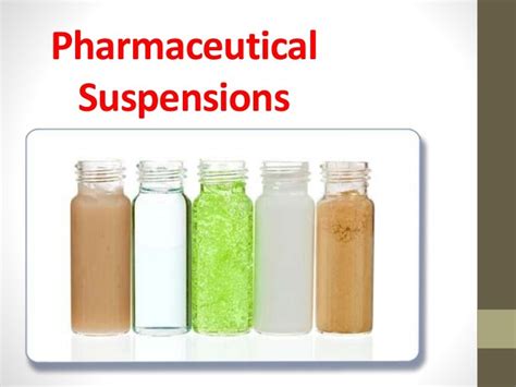 Pharmaceutical Suspensions