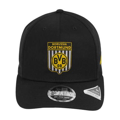 Borussia Dortmund Cap Fifty Stretch Snap Retro Official Borussia