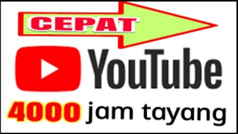 Jam Tayang Untuk Youtube Monetisasi Tersedia Beberapa Paket