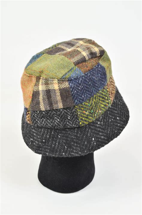 Mizer Irish Tweed Wool Patch Bucket Hat Size S Etsy