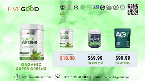 Livegood Organic Super Greens Youtube