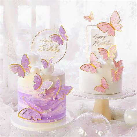 Jual Cake Topper Butterfly Hiasan Kue Kupu Kupu Gold Shopee Indonesia