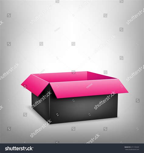 Red Outside Black Inside Cardboard Boxes Royalty Free Images Stock