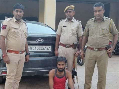 Accused Of Stealing Luxury Car From Market Arrested In Churu बाजार से लग्जरी कार चुराने वाला