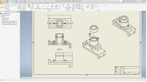 Inventor Create A Drawing And Parts List Youtube