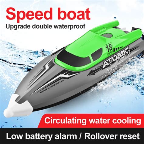 30kmh Rc Boat 4 Channel Remote Control Boat 24ghz Waterproof 4ch High