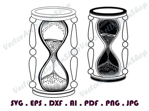 Hourglass 2 Svg Hourglass Svg Clock Svg Time Svg Etsy