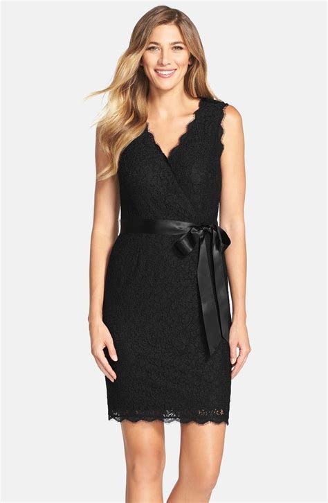 Adrianna Papell Lace Faux Wrap Dress Nordstrom