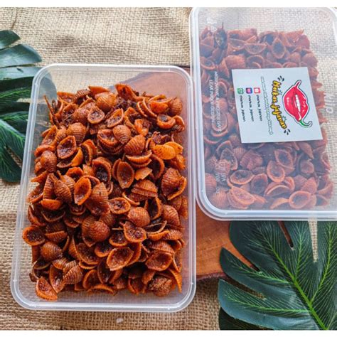 Jual MAKARONI KERANG PEDAS JONTOR BUMBU REMPAH KEMASAN BOX Shopee