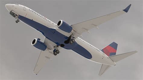 デルタ航空が Maya 向けに装備したボーイング 737 800 の内装 3Dモデル 199 ma Free3D