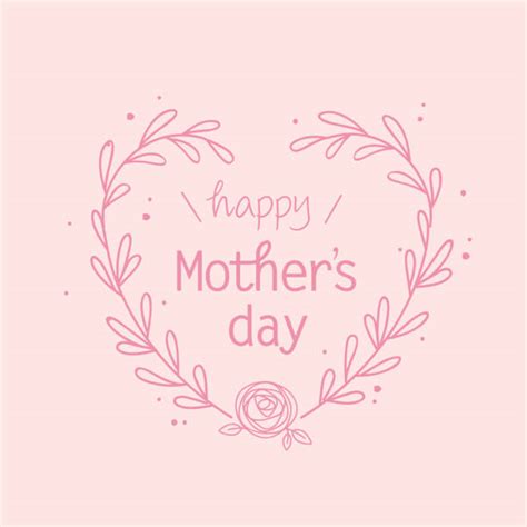 Happy Mothers Day Flowers Drawing Illustrations Royalty Free Vector