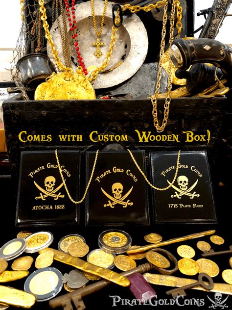 Pirate Gold Coins - Commemorative Piece with Treasure Map! - Pirate ...