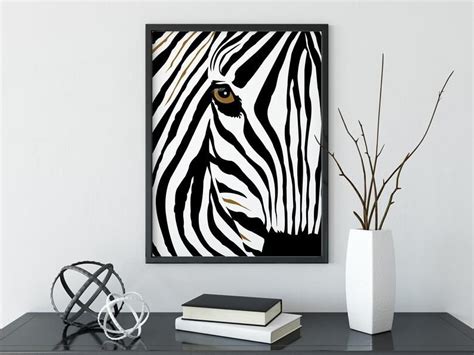 Zebra Printable Wall Art Instant Download Zebra Wall Etsy Zebra Wall