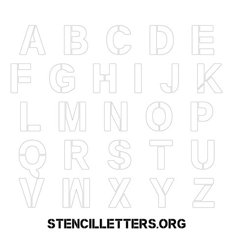 Printable Stencils Letters A Z