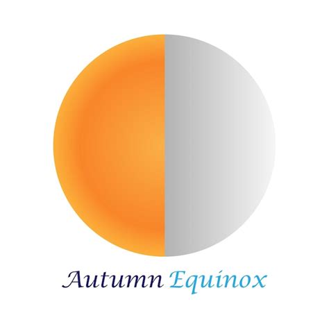 Premium Vector Equinox Half Moon Half Sun Vector Illustration