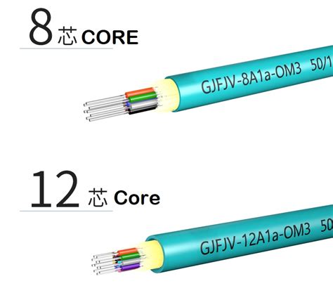 distribution tight buffer fiber optical cable om  core etl