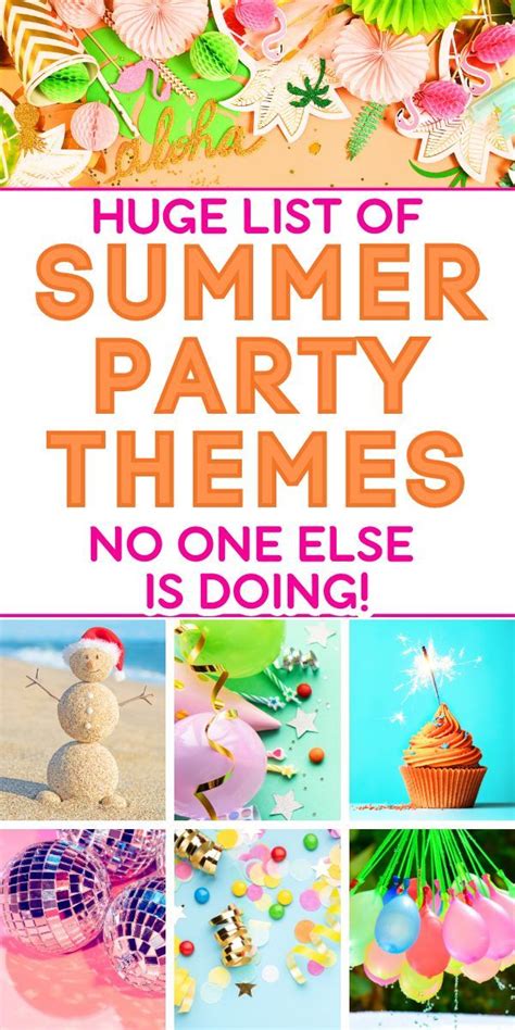 POPULAR SUMMER PARTY THEMES FUN PARTIES FOR SUMMER AND CREATIVE PARTY