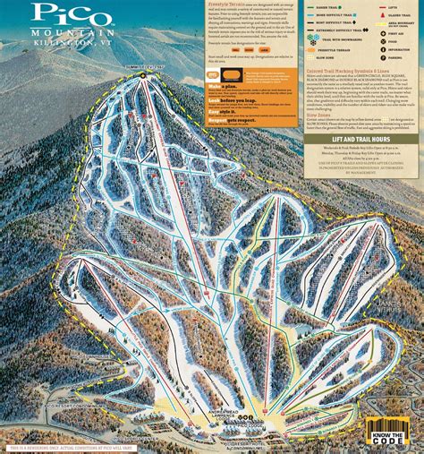 Pico Mountain Trail Map Stats And Profile NY Ski Directory