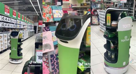 Tiktok Viral Robots Pasean Por Los Ambientes De Tottus Y Usuario