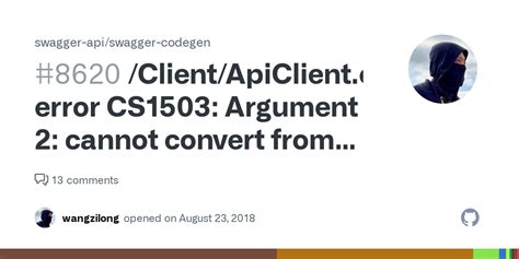 Client Apiclient Cs Error Cs Argument Cannot