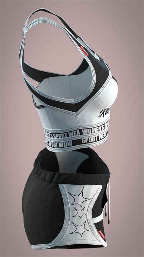 Artstation Womens Sport Wear Game Assets