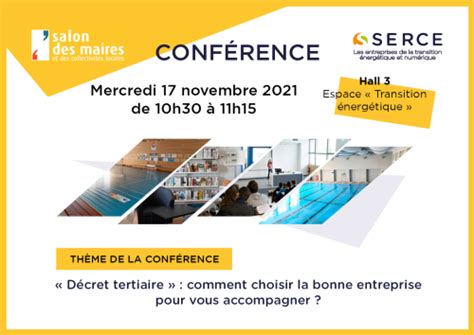 Le SERCE au Salon des Maires et des Collectivités Locales 2021 Serce