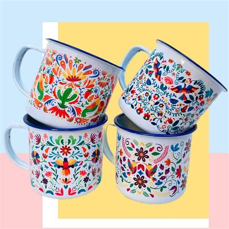 Taza Peltre Tenangos En 2023 Tazas De Peltre Tazas Mexicanas