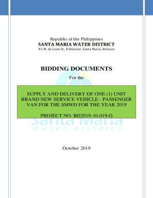 Fillable Online BIDDING DOCUMENTS Santa Maria Water District Fax