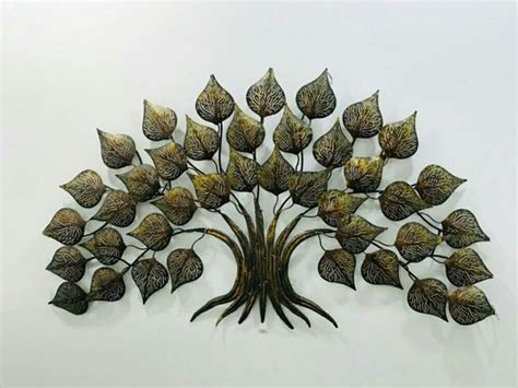 Creatick Impex Golden Metal Tree Wall Art At Rs 2000 In Moradabad ID