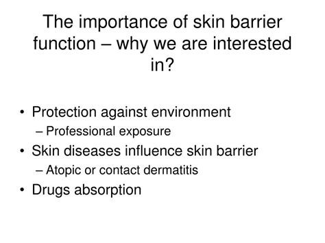 Ppt Skin Barrier Function Skin Conductivity Powerpoint Presentation