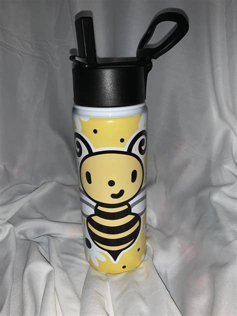 Cute Honey Bee 18oz Water Bottle Etsy