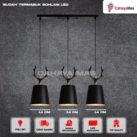 Jual Lampu Hias Gantung Minimalist Scandinavian Modern Hitam In