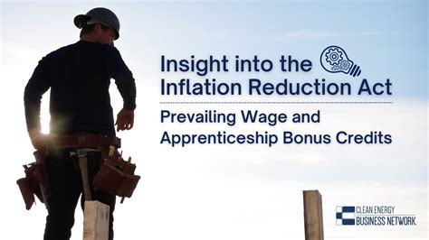 Inflation Reduction Act Prevailing Wage Apprenticeship Bonus