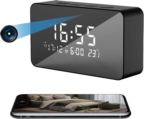 Lieront Spy Camera Clock 1080p Hd Wifi Wireless Mini Hidden Camera