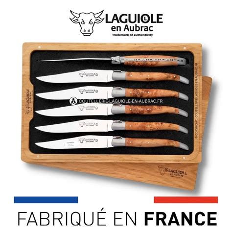 Couteaux Steak Laguiole En Aubrac Haut De Gamme