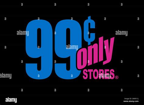 99 Cents Only Stores, Logo, Black Background Stock Photo - Alamy