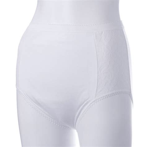 Ladies Washable Incontinence Lace Brief White 450ml Large