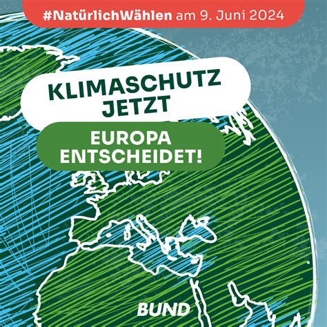 Natürlich wählen Europawahl 09 Juni 2024