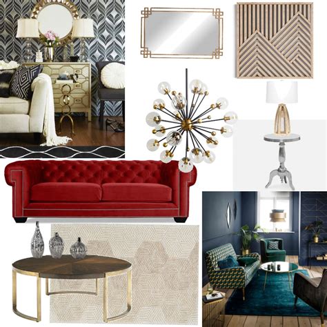 Art Deco Mood Board Final Interior Design Mood Board By Alessiat