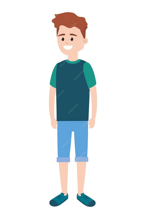 Desenho de jovem | Vetor Premium