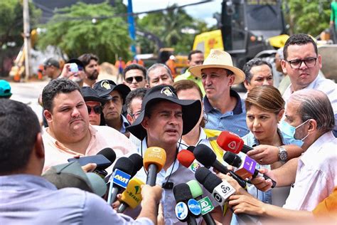 Prefeito David Almeida Entrega Recupera O De Trecho Da Avenida Djalma