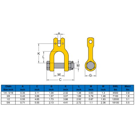 Grade 8 Clevis Shackle West Mercian Lifting Specialists
