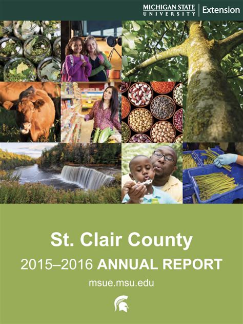 St. Clair County Annual Report: 2015-16 - St. Clair County