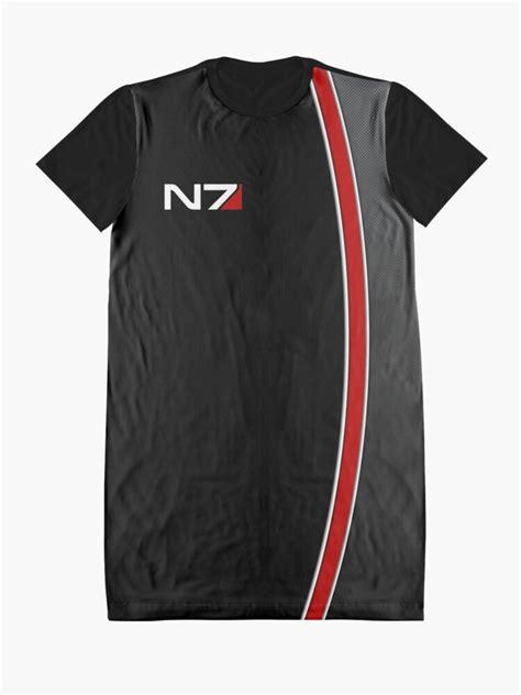 N7 Mass Effect Emblem Graphic T Shirt Dress For Sale By Keyur44 Redbubble