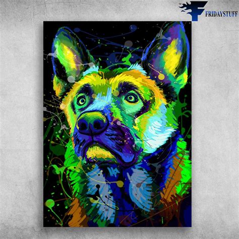 German Shepherd Dog Poster Fridaystuff