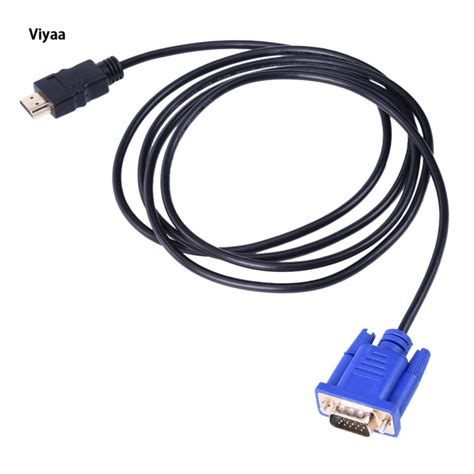 สายแปลงสัญญาณ Hdmi เป็น Vga ความละเอียดสูง1080p สำหรับแล็ปท็อป Lazada