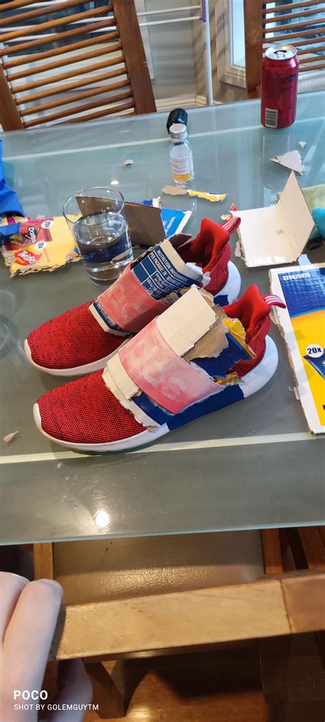 w.i.p. custom sonic shoes : r/SonicTheHedgehog